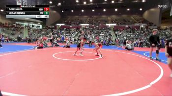 82 lbs 3rd Place Match - Cole Jones, Honey Badger Wrestling Club vs Logan Hanna, Team Conquer Wrestling