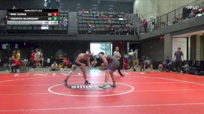 197 lbs Quarterfinal - Eric Karas, Eastern Oregon University (OR) vs Trenton Blomquist, Embry-Riddle (Ariz.)