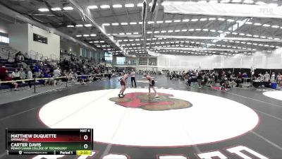 165 lbs Cons. Round 7 - Matthew Duquette, Springfield vs Carter Davis, Pennsylvania College Of Technology