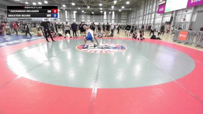 165 lbs Quarters - Zachariah Delgado, Riverhawk Wrestling Academy vs Braxton Beard, Inland Northwest Wrestling Training Center