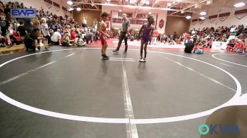 73 lbs Rr Rnd 3 - Kingston Reed, Pin-King All Stars vs Tsu-tli Christie-Vangen, Fort Gibson Youth Wrestling