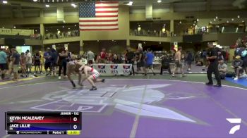 132 lbs Cons. Round 3 - Kevin McAleavey, TX vs Jace Lillie, OK