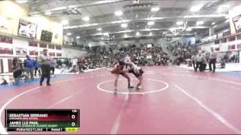 126 lbs 5th Place Match - Sebastian Serrano, Sahuarita High School vs James (JJ) Pahl, American Leadership Academy Gilbert