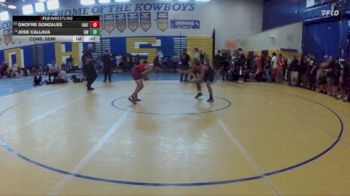 120 lbs Cons. Semi - Onofre Gonzales, IMG Academy/ Ascender Elite vs Jose Callava, Gladiator Wrestling