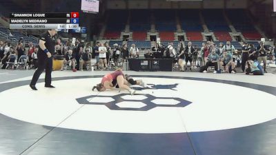 135 lbs Cons. Semis - Shannon Logue, Pennsylvania vs Madelyn Medrano, Arkansas