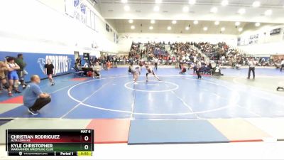 132 lbs Cons. Round 3 - Kyle Christopher, Warhammer Wrestling Club vs Christian Rodriguez, Alta Loma HS