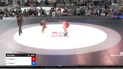 120 lbs Rnd Of 16 - Easton Cooper, Wisconsin vs Jermaine Peace, South Carolina