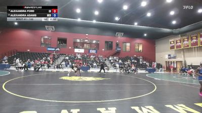 145 lbs Champ. Round 1 - Alexandra Ford, Emmanuel University vs Alexandra Adams, McDaniel