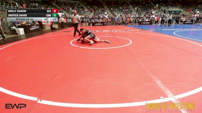 102 lbs Round Of 32 - Holly Eason, WTC vs Justice Davis, Lady Outlaw Wrestling Academy