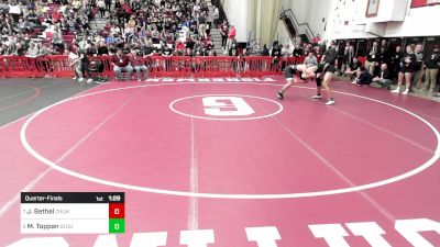 190 lbs Quarterfinal - Jose Bethel, Chelmsford vs Michael Toppan, Gloucester