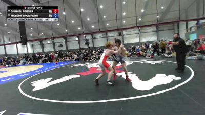 Junior Boys GR - 150 lbs Cons. Round 2 - Gabriel Berger, WA vs Mayson Thompson, WA