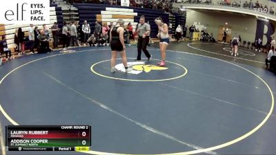 170 lbs. Champ. Round 2 - Lauryn Rubbert, Menasha vs Addison Cooper, Ft. Zumwalt North