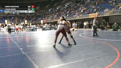 212 lbs Round Of 16 - James Ingraham, Bedford vs Logan Maise, Belle Vernon