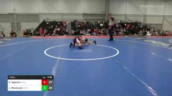 70 lbs Rr Rnd 4 - Kruse Sparks, Mojo Grappling Academy 9U vs Jaxon Mancuso, NM Gold 9U