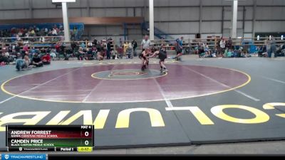 100 lbs Cons. Round 3 - Camden Price, Black Canyon Middle School vs Andrew Forrest, Nampa Christian Middle School