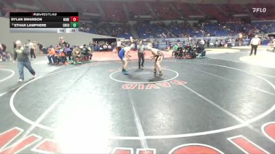 4A Boys 190 lbs Cons. Round 2 - Ethan Lamphere, Crook County Boys vs Dylan Swanson, North Bend Boys