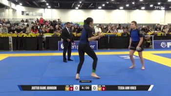 Tessa Ann Vires vs Justus Raine Johnson 2025 World IBJJF Jiu-Jitsu No-Gi Championship