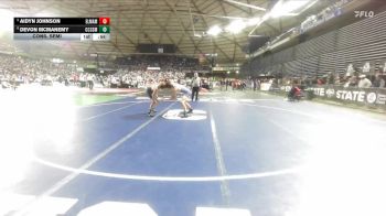 Boys 1A 126 lbs Cons. Semi - Aidyn Johnson, Elma vs Devon McManemy, Cascade Christian