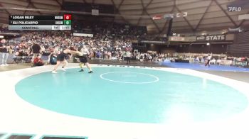 Boys 2A 215 lbs Semifinal - Eli Policarpio, Chief Sealth vs Logan Riley, West Valley (Spokane)