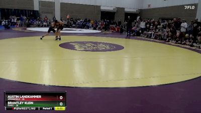 115 lbs Placement (4 Team) - Brantley Klein, F/MCC vs Austin Landkammer, Springfield