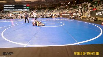 135 lbs Quarterfinal - Brinley Dinzeo, All-American Wrestling Club vs Emery Gibson, Seymour Youth Wrestling Club