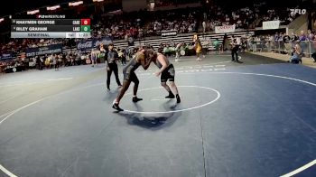 D 2 215 lbs Semifinal - Riley Graham, Lakeshore vs Khaymen George, Carencro