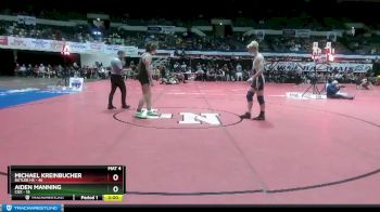 190 lbs Quarterfinals (16 Team) - Michael Kreinbucher, Butler HS vs Aiden Manning, Cox