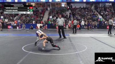 76 lbs Champ. Round 1 - Holden Helms, Ark City vs Kevin Salgado, Gray County