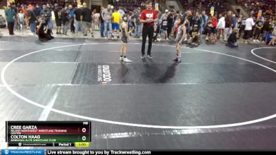 67 lbs 1st Place Match - Cree Garza, Inland Northwest Wrestling Training Center vs Colton Haag, Nebraska Elite Wrestling Club