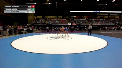 145 lbs Semifinal - Bella Green, Wichita-Kapaun Mt. Carmel HS vs Olivia Stevens, Tecumseh-Shawnee Heights HS