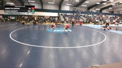 157 lbs Champ. Round 1 - James Calabrese, Bridgewater State vs Logan Hurwitt, Muhlenberg