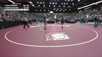 145 lbs Champ. Round 1 - Yaneli Carranza, Emporia Hs vs Samantha Becker, Lenexa - St. James Academy HS