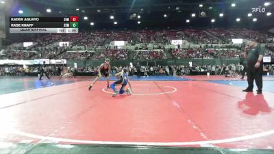 95 lbs Quarterfinal - Kase Knaff, Shepherd Wrestling Club vs Kaden Aguayo, Team Champs