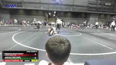 115 lbs Cons. Round 2 - Jordan Williams, Jaguar Wrestling Club vs Pierson Braithwait, Coweta Youth