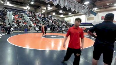 132 lbs Champ. Round 3 - Uriel Cruz, Paloma Valley vs Tyler Rowe, Arlington