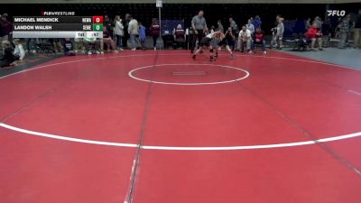 85 lbs Consolation - Michael Mendick, Newark vs Landon Walsh, Sewell