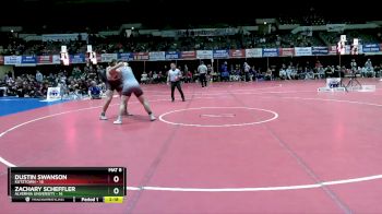 285 lbs Semis (4 Team) - Zachary Scheffler, Alvernia University vs Dustin Swanson, Kutztown