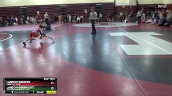 SPW-7 lbs Semifinal - Landon Gerbracht, East Buchanan Mat Club vs Landon Winters, Indee Mat Club