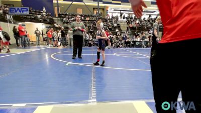 49 lbs Consolation - Beau Bloyed, Carl Albert Little League vs Baker James, Watonga Blaine County Grapplers