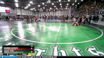 74 lbs Cons. Round 3 - Redek Voss, Roseburg Mat Club /Umpqua Valley Wrestling Associaction vs Dominik Watson, Sandpoint Legacy WC