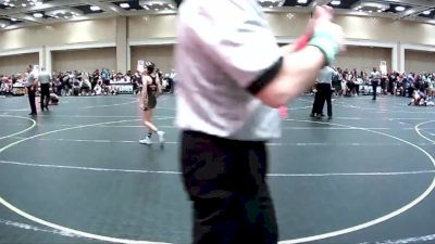 72 lbs Quarterfinal - Miley Aguirre, Threshold WC vs Regan Kinneman, Thorobred WC