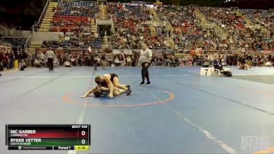 139 lbs Cons. Round 3 - Nic Garber, Carrington vs Ryker Vetter, South Border