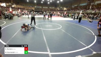 50 lbs Rr Rnd 2 - Dante Romero, Duran Elite vs Miles Szymanski, Grandview Wolves WC
