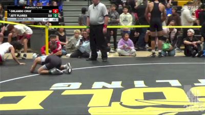 76 lbs Semifinal - Orlando Cruz, Red Wave vs Jett Flores, Darkhorse