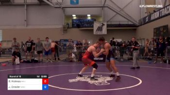 72 kg Round Of 16 - Britton Holmes, NMU-OTS vs Jake Drexler, Wisconsin