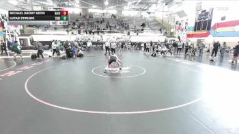 120 lbs Placement Matches (16 Team) - Lucas Stirling, Thunder Basin High School vs Michael Brody Keith, Natrona County