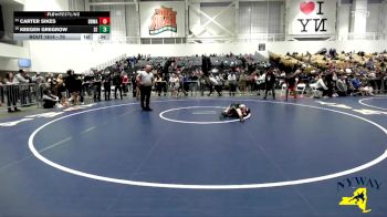 70 lbs Cons. Round 3 - Keegen Gregrow, SVEC Eagles vs Carter Sikes, Black Belt Wrestling Academy