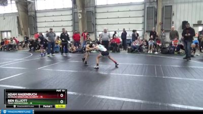 72 lbs Round 5 (6 Team) - Ben Elliott, Team Germantown vs Adam Hagenbuch, Scanlan Wrestling Academy