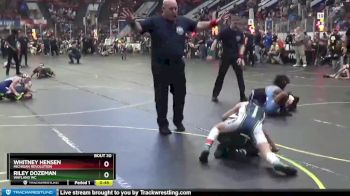 67 lbs Champ. Round 2 - Whitney Hensen, Michigan Revolution vs Riley Dozeman, Wayland WC