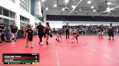 93-97 lbs Round 2 - Rian Eum, Savage House Wrestling vs Kylie-Ann Thach, Eastvale Elite